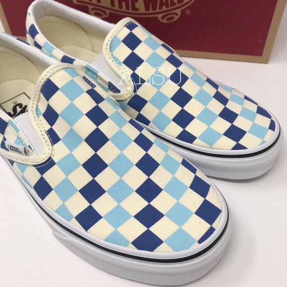 blue topaz vans slip ons